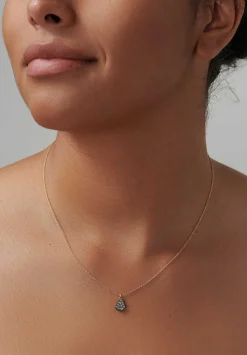 TAP by Todd Pownell 18K, Oxidized Silver, Inverted Diamond Pendant Necklace