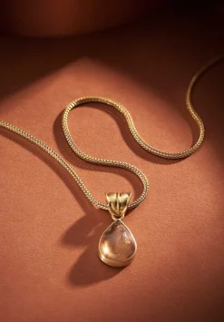 Prounis 22K, Peach Tourmaline Pendant