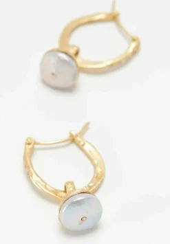 Tovi Farber 18K, Pearl And Diamond Drop Hoop Earrings