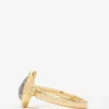 Ellis Mhairi Cameron 14K, Salt & Pepper Pear Cut Diamond Ring