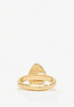 Ellis Mhairi Cameron 14K, Salt & Pepper Pear Cut Diamond Ring