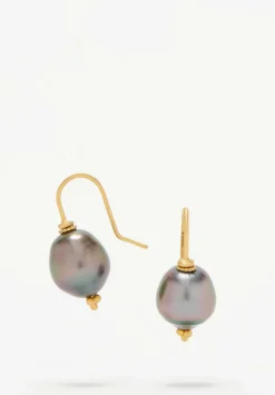 Prounis 22K, Tahitian Pearl Baby Linea Earrings