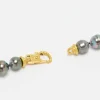 Prounis 22K, Tahitian Pearl Necklace With Fibula Clasp