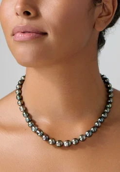 Prounis 22K, Tahitian Pearl Necklace With Fibula Clasp