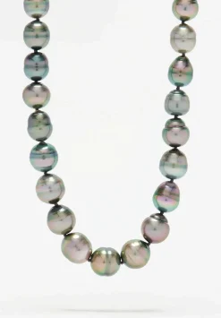 Prounis 22K, Tahitian Pearl Necklace With Fibula Clasp