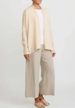 Antonelli Knitted Cashmere Wool Chutney Cardigan In Ivory White