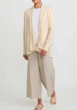 Antonelli Knitted Cashmere Wool Chutney Cardigan In Ivory White