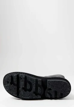 Trippen Lace Up Kintsugi Boot In Black & Gold