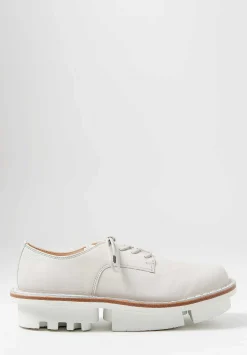 Trippen Lace Up Sprint Shoe In Avorio White
