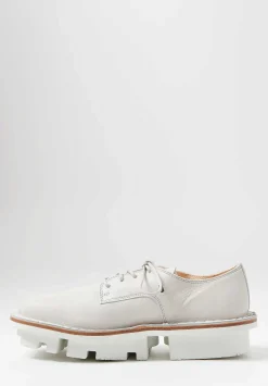 Trippen Lace Up Sprint Shoe In Avorio White