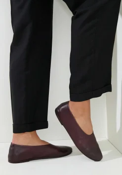 Marsèll Leather Coltellaccio Ballerina Flat In Cioccovino Brown