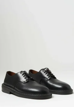Marsèll Leather Lace Up Nasello Derby In Nero Black