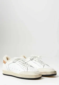 Officine Creative Leather Magic Low Top Sneakers In Dirty Tofu White