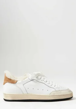 Officine Creative Leather Magic Low Top Sneakers In Dirty Tofu White