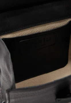 Corîu Leather Mini Bitta Crossbody Bag In Black