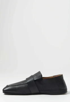 Marsèll Leather Spatolona Square Toe Loafer In Black