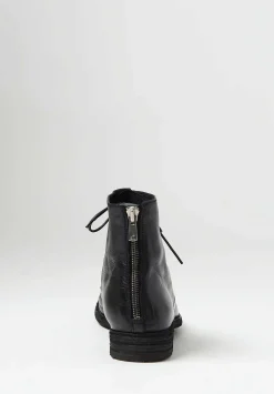 Officine Creative Lexikon 123 Lace Up Bootie In Nero Black