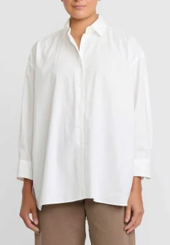 Casey Casey Light Paper Cotton Hamnet Shirt In Off White