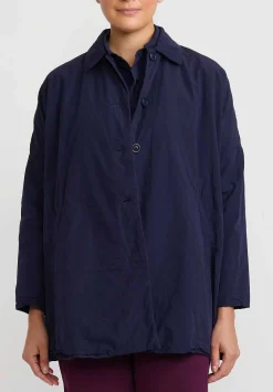 Casey Casey Light Paper Cotton ''Sunny Bab'' Jacket In Blue Ink