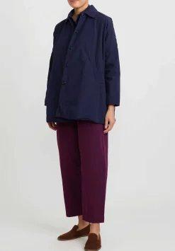 Casey Casey Light Paper Cotton ''Sunny Bab'' Jacket In Blue Ink