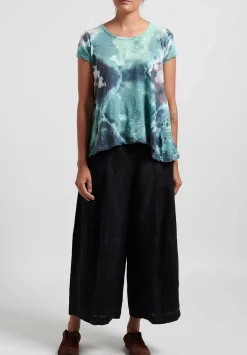 Gilda Midani Linen Egg Pants In Black