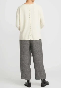 A Tentative Atelier Linen Gelsey Pants With Tie-Belt In Black & White