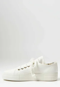 Uma Wang Linen Sneakers In Off White