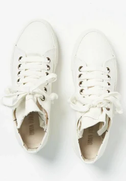 Uma Wang Linen Sneakers In Off White