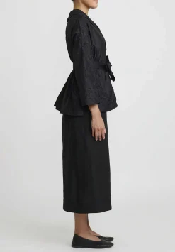 Daniela Gregis Linen Tognon Culottes In Black