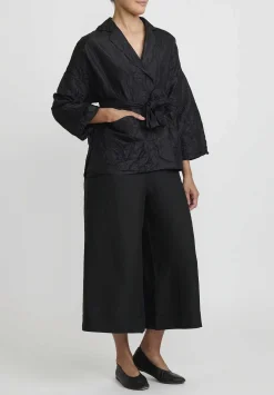 Daniela Gregis Linen Tognon Culottes In Black