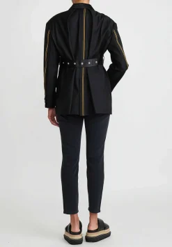 Sacai Loro Piana Wool Jacket In Black