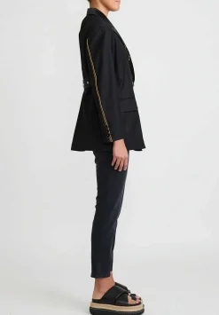 Sacai Loro Piana Wool Jacket In Black