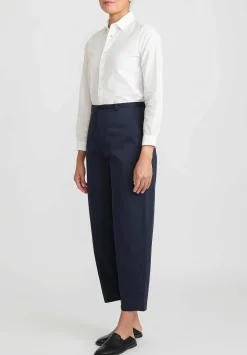 Closed Mawbray Sateen Stretch Pants In Dark Night Blue