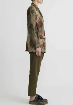 Uma Wang Moulay ''Khloe'' Jacket In Army Green & Red