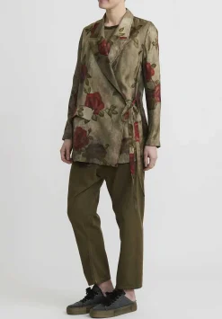 Uma Wang Moulay ''Khloe'' Jacket In Army Green & Red