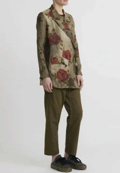 Uma Wang Moulay ''Khloe'' Jacket In Army Green & Red