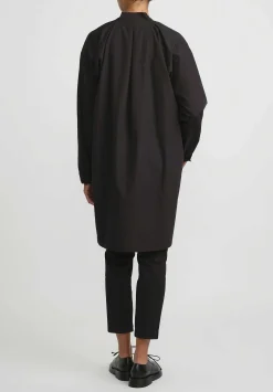 Jan-Jan Van Essche Organic Cotton & Hemp Long Shirt In Black