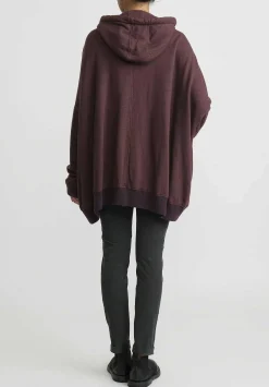 Rundholz Oversized Hooded Jacket In Light Umber Red