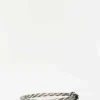Miranda Hicks Oxidized Sterling Silver Medium Finial Cuff