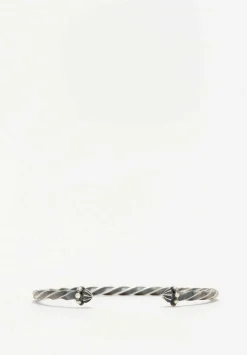 Miranda Hicks Oxidized Sterling Silver Medium Finial Cuff