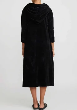 Gilda Midani Pattern Dyed Hooded Maria Dress In Fire Ring