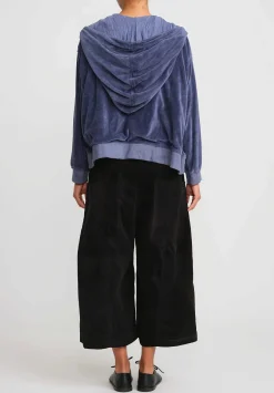 Gilda Midani Pattern Dyed Mini Midani Hoodie In Indigo Blue Moon