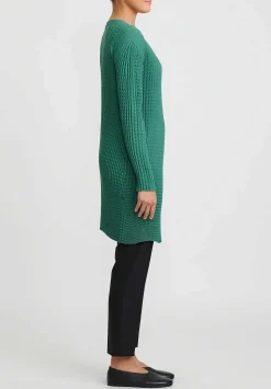 Issey Miyake Plaster Pleats V-Neck Cardigan In Black