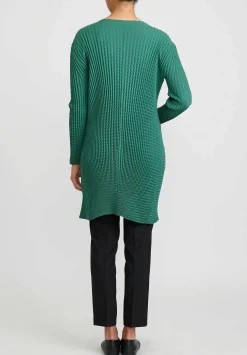 Issey Miyake Plaster Pleats V-Neck Cardigan In Black