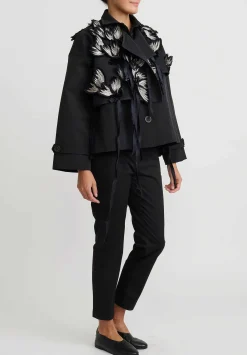 Biyan Pleated ''Calaya'' Jacket In Black