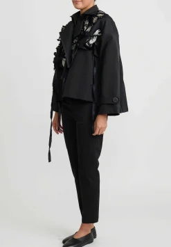 Biyan Pleated ''Calaya'' Jacket In Black