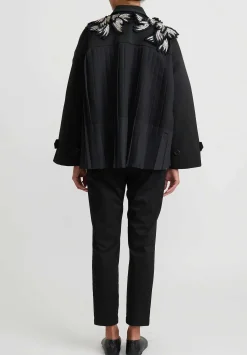 Biyan Pleated ''Calaya'' Jacket In Black