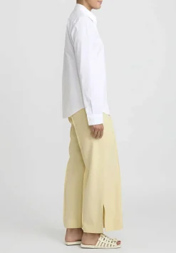 Jil Sander Pleated Fluid Pants In Butter Cream
