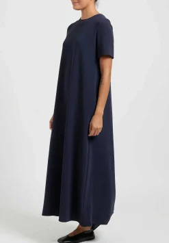 The Row Robi Dress In Blue Navy