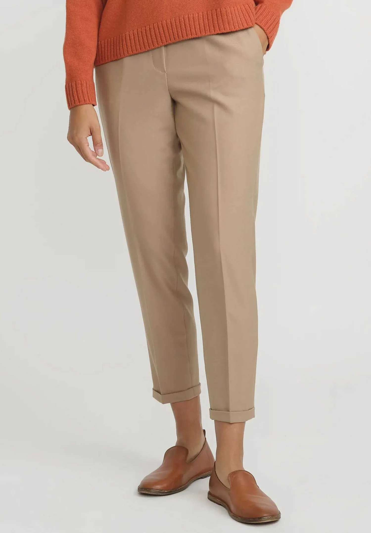 Antonelli Rosalba Pants In Tan